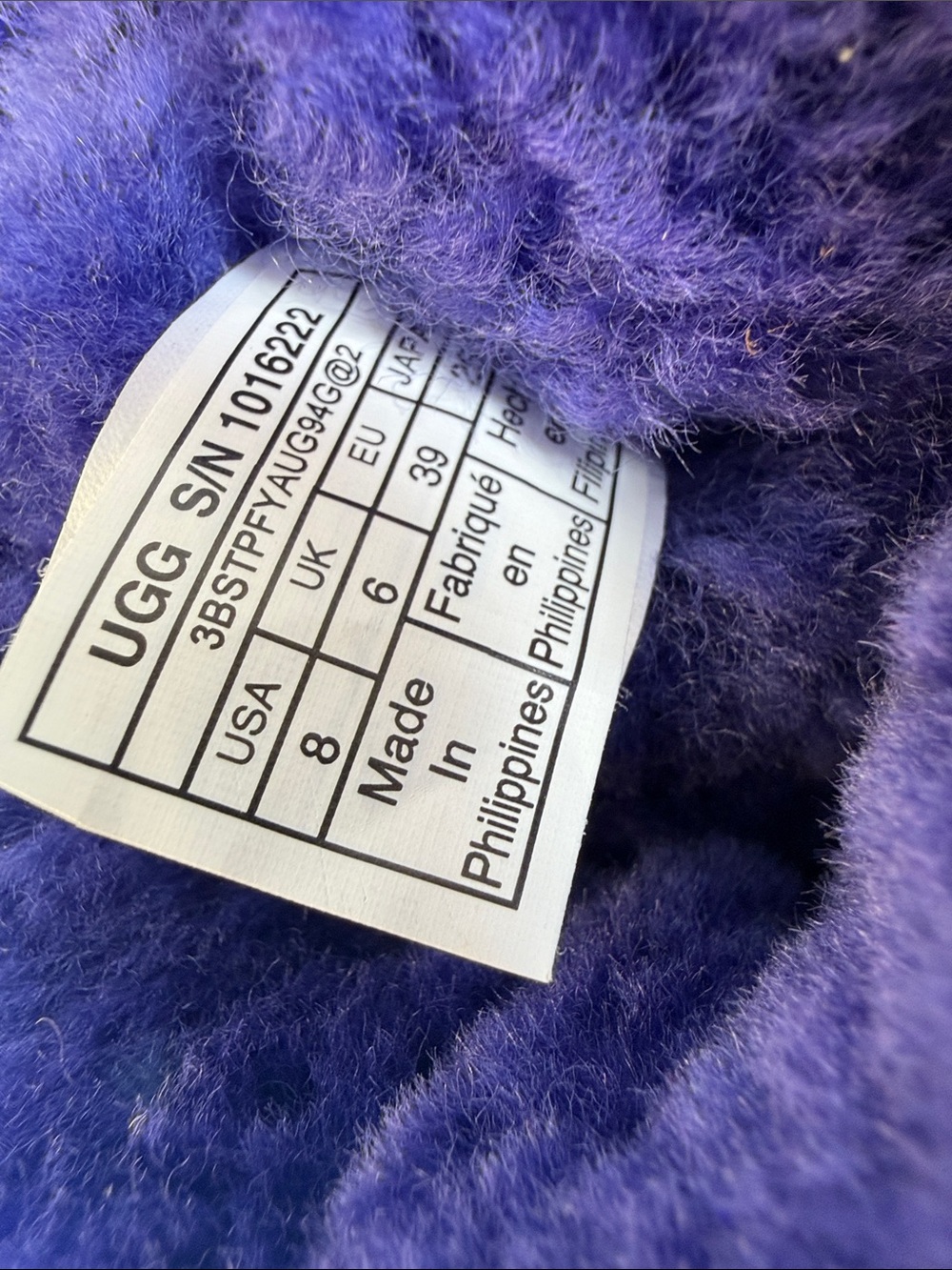UGG Purple Classic Mini II Shearling Boots - Size 8 - Picture 8 of 8